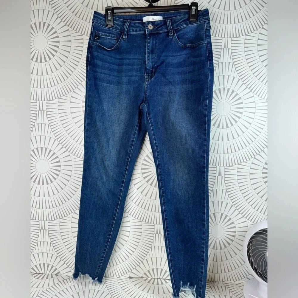 KanCan Women’s MACKENZIE HIGH RISE ANKLE SKINNY Jeans Size 11 KC11256M Raw Hem
